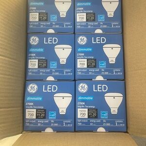 GE LED Dimmable Light Bulbs
6 pack case